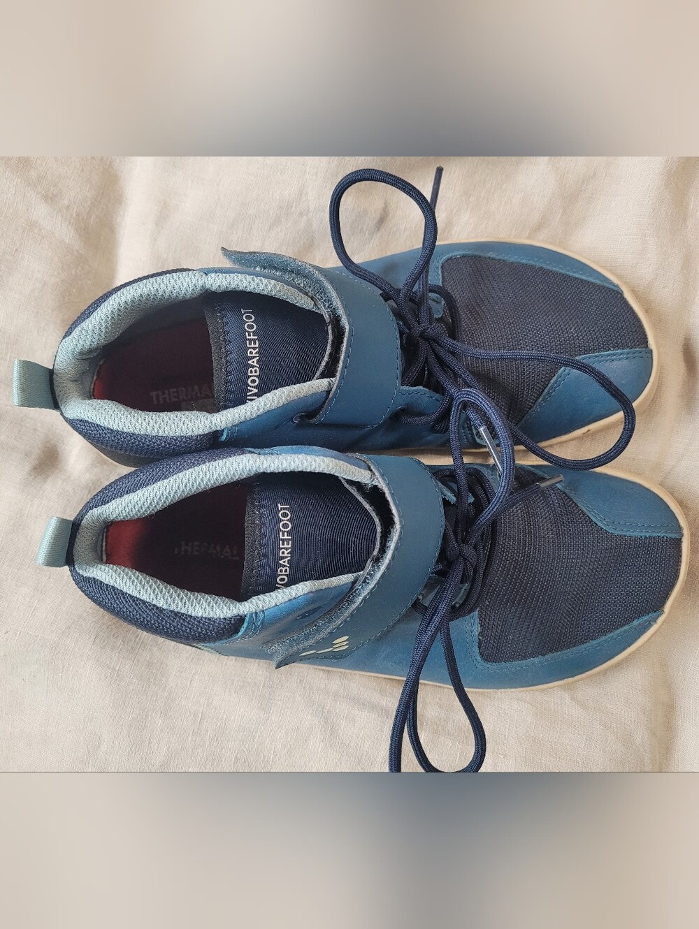 Vivo Barefoot Primus Kids Blue Minimalist Bootie All Weather - Picture 2 of 4
